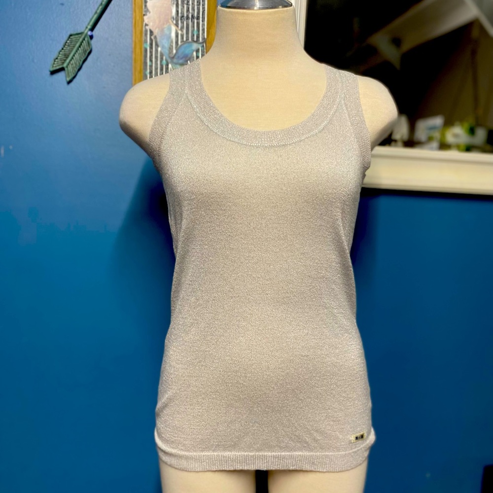 Converse One ⭐️ Star Glittery Silver Tank Top